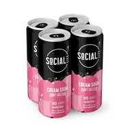 SoCIAL LITE Cream Soda Craft Seltzer