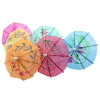 Colourful Paper Cocktail Beach Party Umbrellas (24)