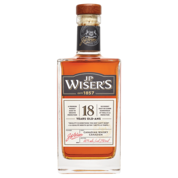 J.P. Wiser\'s 18 Year Old Canadian Whisky
