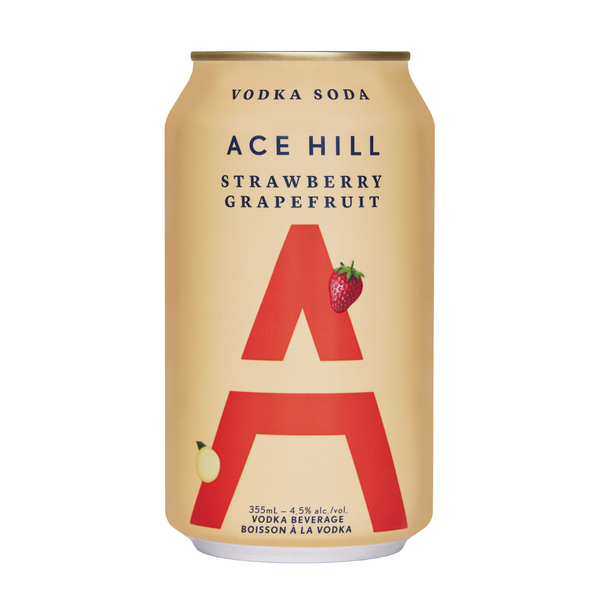 Ace Hill Strawberry Grapefruit Vodka Soda
