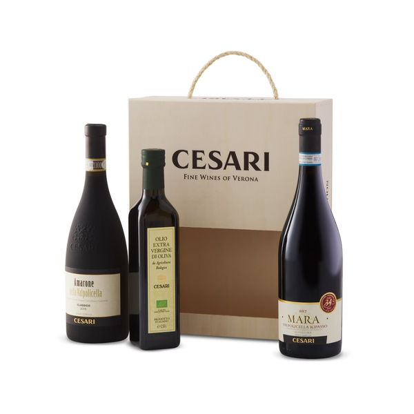 Cesari Amarone & Mara Ripasso Olive Oil Gift Set
