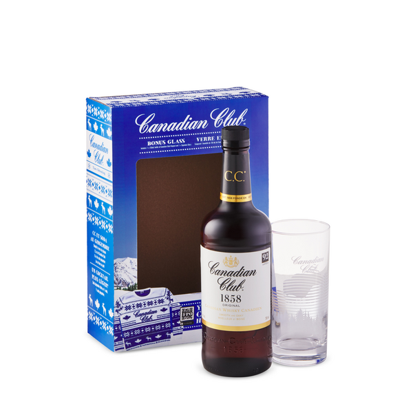 Canadian Club 1858 Gift Box with Signature Glass