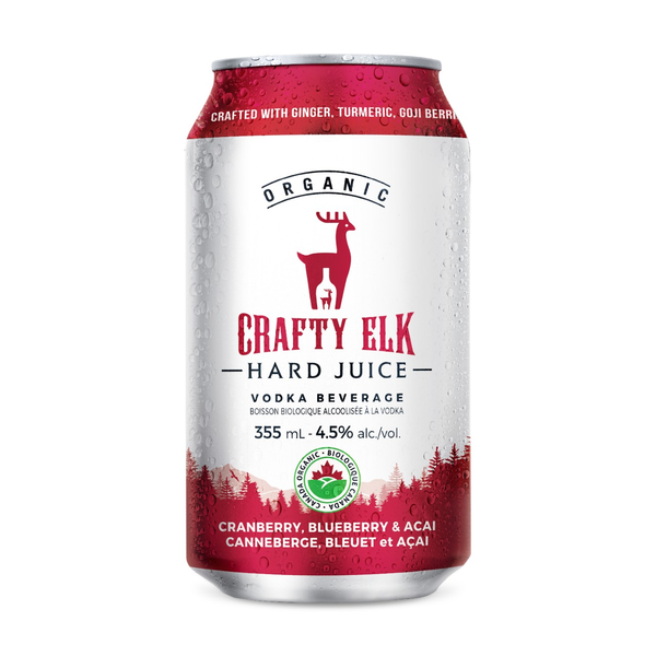 Crafty Elk Hard Juice Cranberry, Blueberry & Acai