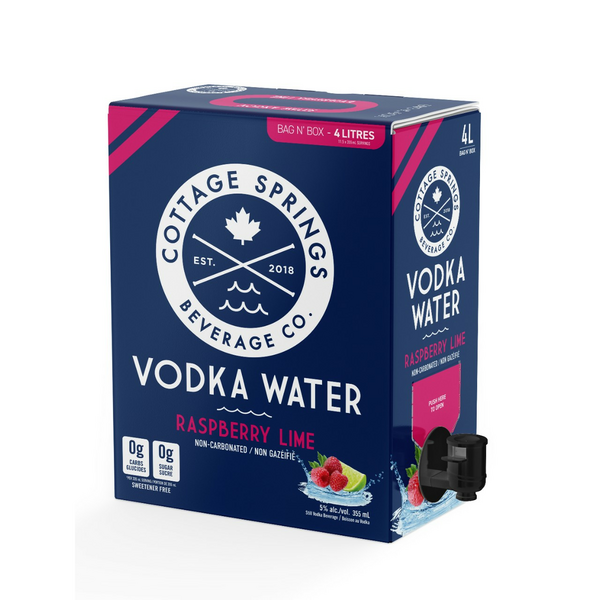 Cottage Springs Raspberry Lime Vodka Water - Box