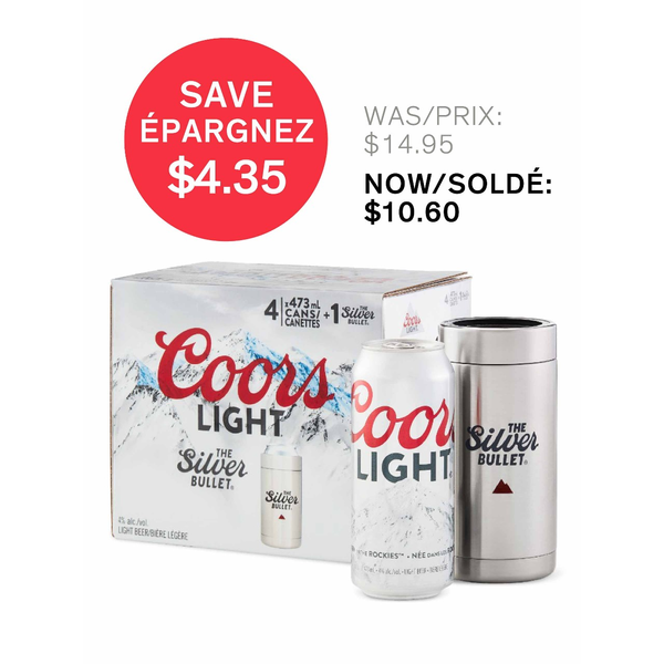 Coors Light Holiday Gift Pack 473ml Koozie