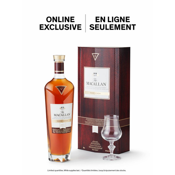The Macallan Rare Cask + FREE Lalique whisky glass