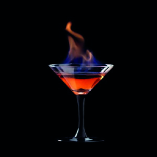 Flaming Lamborghini