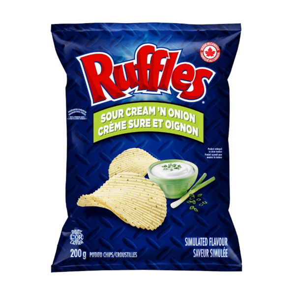 Ruffles Sour Cream \'N Onion Chips