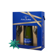 Nicolas Feuillatte Reserve Exclusive Brut Gift Pack with 2 glasses