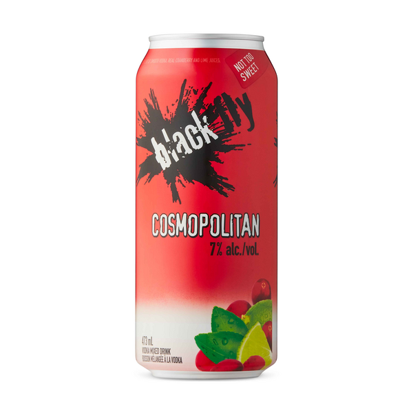 Black Fly Cosmopolitan Cocktails In a Can