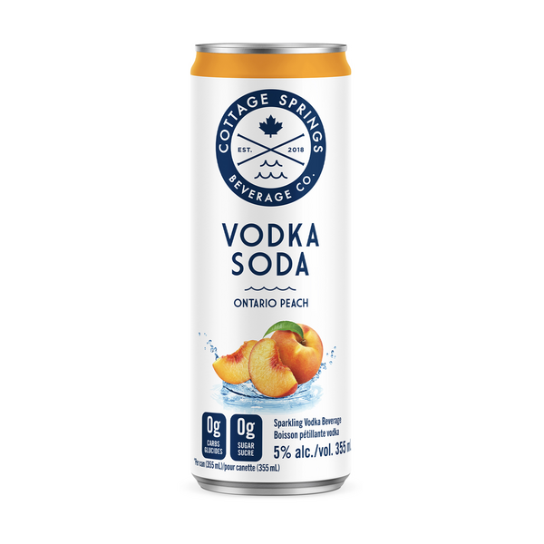 Cottage Springs Ontario Peach Vodka Soda