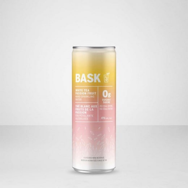 BASK Refreshment White Tea Passion Fruit Hard Sparkling Water