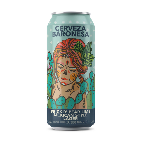 Cerveza Baronesa Prickly Pear Lime Mexican Lager