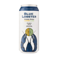 Blue Lobster Vodka Soda Lemon Lime