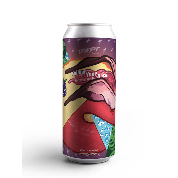 Daft Brewing Follow Your Nose Blackberry Sour IPA