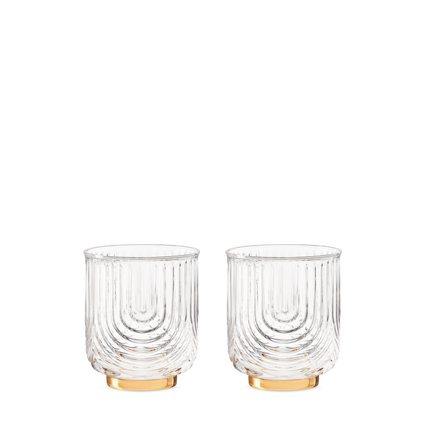 Gatsby Crystal Lowball glasses (set of 2)
