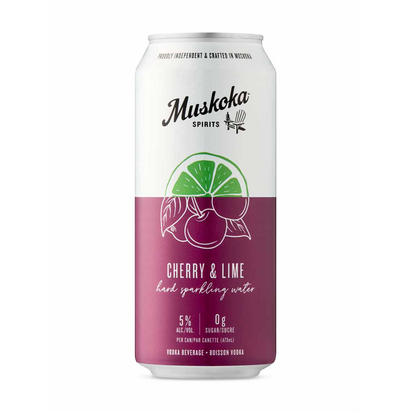 Muskoka Spirits Hard Sparkling Water Cherry Lime