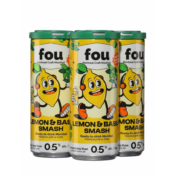 Fou Mocktail Lemon & Basil Smash