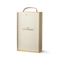 Vintages Wooden 2 Bottle Box