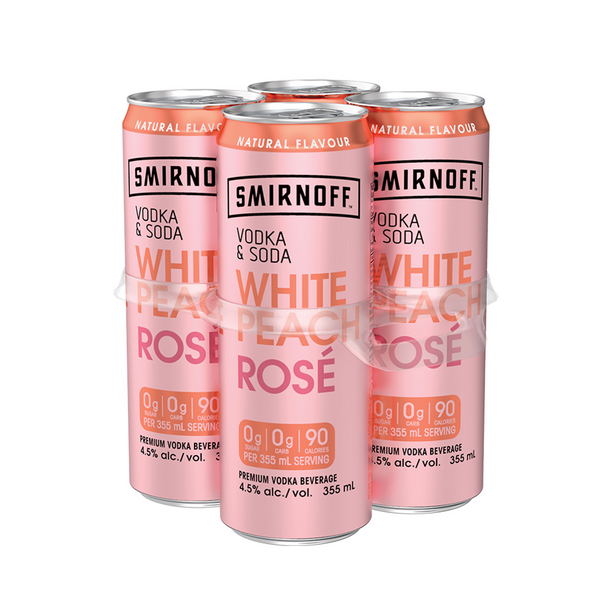 Smirnoff Vodka & Soda White Peach Rose