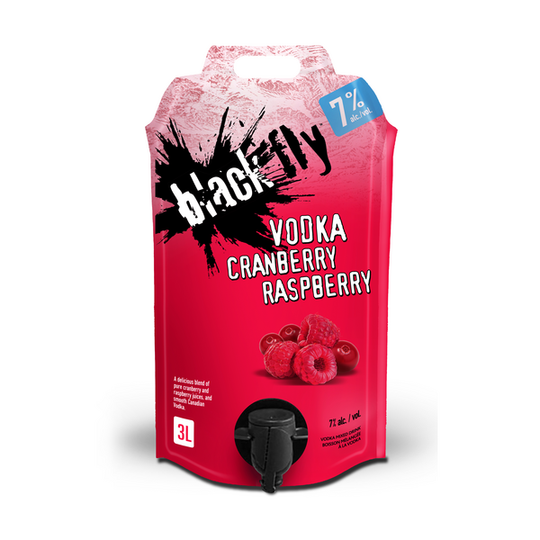 Black Fly Vodka Cranberry Raspberry Pouch