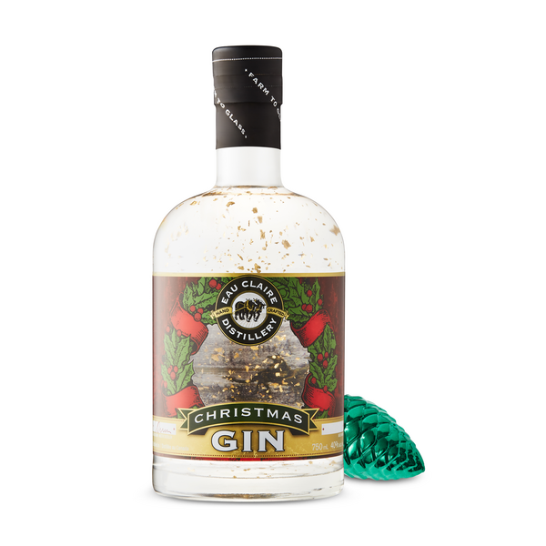 Eau Claire Christmas Gin Snow Globe Bottle