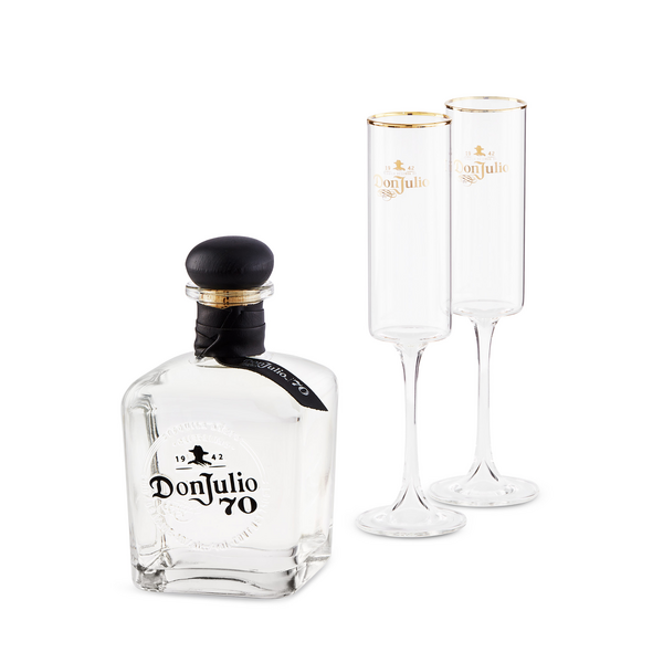 Don Julio 70th + FREE flutes