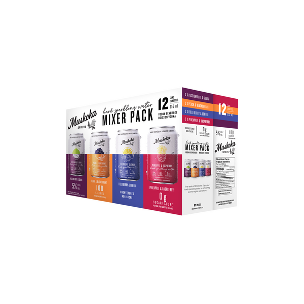 Muskoka Spirits Hard Sparkling Water Mix Pack
