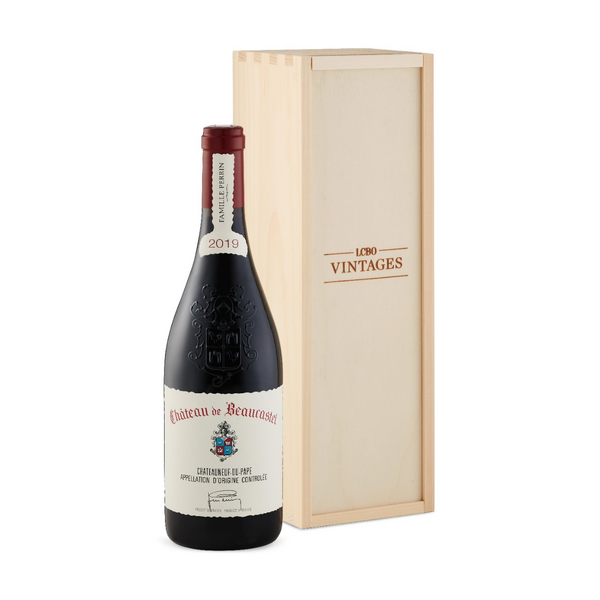 Château de Beaucastel Châteauneuf-du-Pape in Vintages Wooden Box