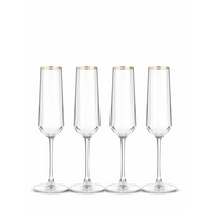 Flutes With Gold Rim