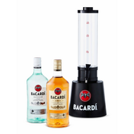 Bacardi Rum With Branded Cocktail Tower