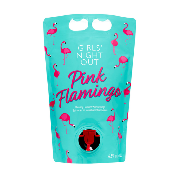 Girls\' Night Out Pink Flamingo Flavoured Wine Beverage
