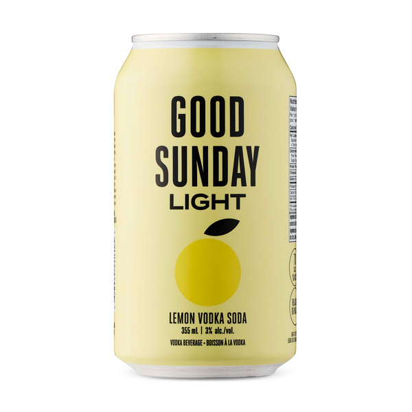Good Sunday Light Lemon Vodka Soda