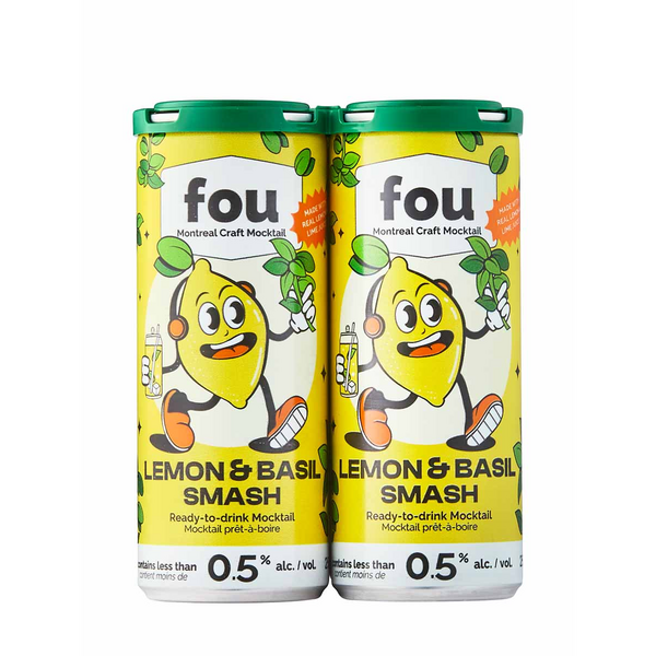 Fou Mocktail Lemon & Basil Smash