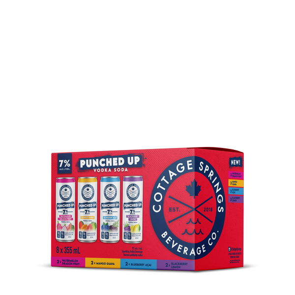 Cottage Springs Punched Up Vodka Soda Mixed Pack