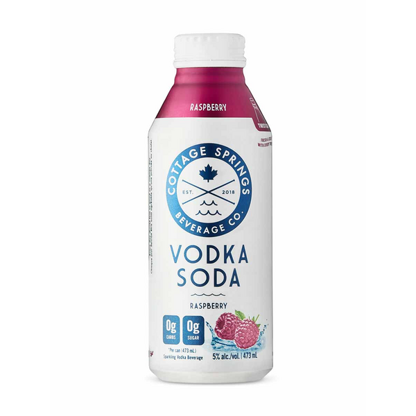 Cottage Springs Raspberry Vodka Soda Twist Off