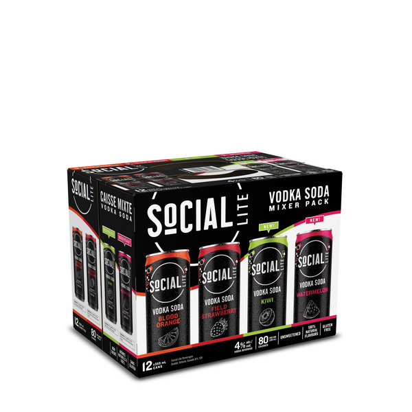 SoCIAL LITE Vodka Soda Mixed Pack