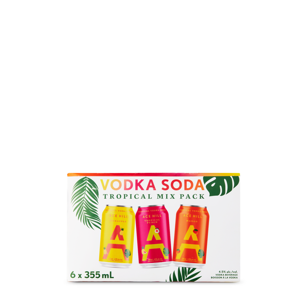 Ace Hill Tropical Vodka Soda Mixed Pack