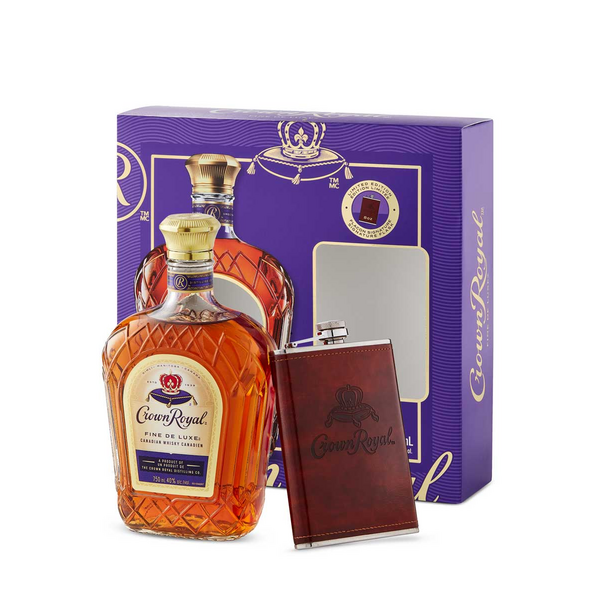 Crown Royal Whisky Gift Pack with Flask