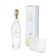 Patron El Cielo Tequila With Set Of 2 Rocks Glasses