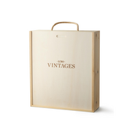 Vintages Wooden 3 Bottle Box